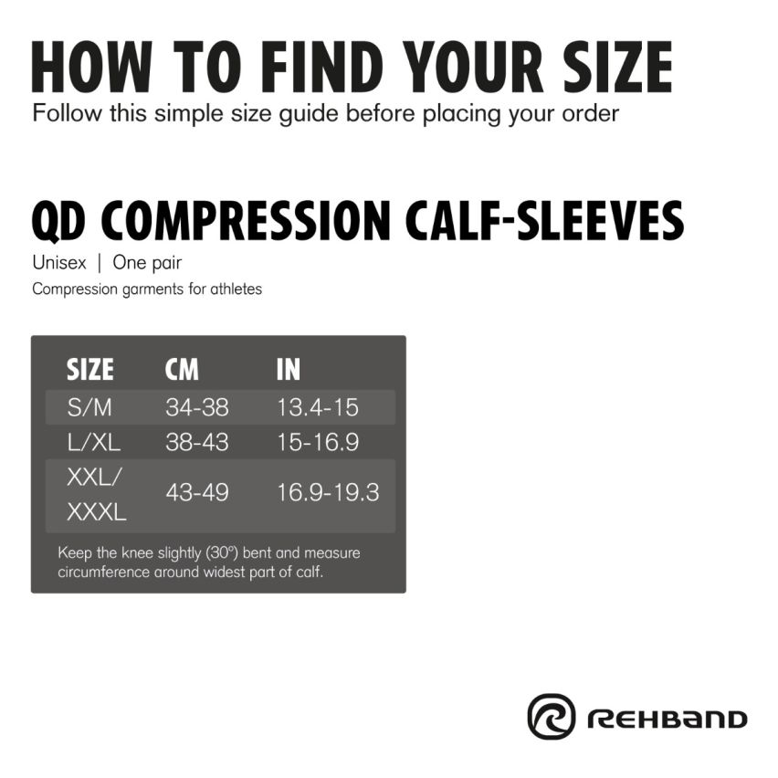 Rehband QD Compression Calf Sleeve black