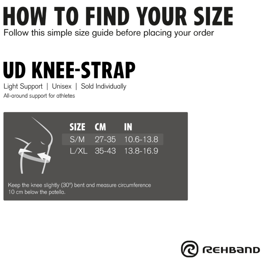 Rehband Knieband UD Knee Strap black